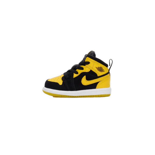 Jordan 1 Mid SE TD "Black/Varsity Maize-White"