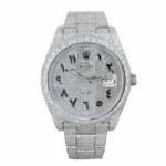 Rolex Datejust 126300 "Iced Out Arabic Dial" Super Clone Quality