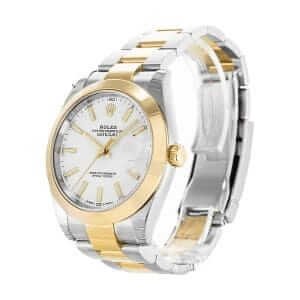 rolex-datejust-white-dial-gold-left-replica