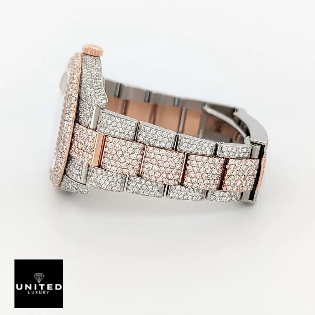 Rolex Datejust 126303 "Two-Tone Iced Out" Premium Duplicate Edition Yeni Proje 1 17 Rolex Datejust 126303 Replica Stainless Steel two-tone Oyster Bracelet