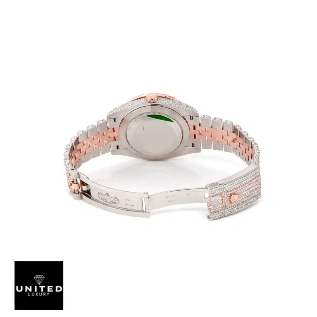 Rolex Datejust 126303 "Two-Tone Iced Out" Premium Duplicate Edition Yeni Proje 2 17 Rolex Datejust 126303 Replica two-tone Oyster Bracelet Open Fold Clasp