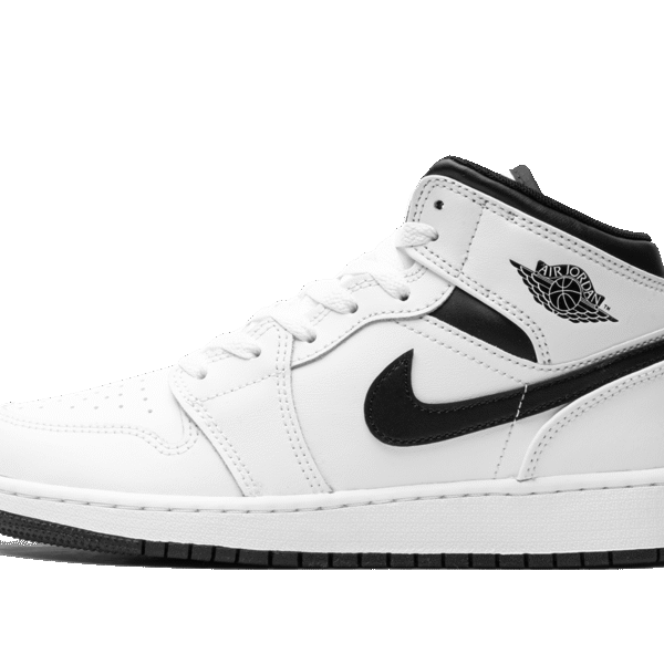 Air Jordan 1 Mid GS "White/Black"