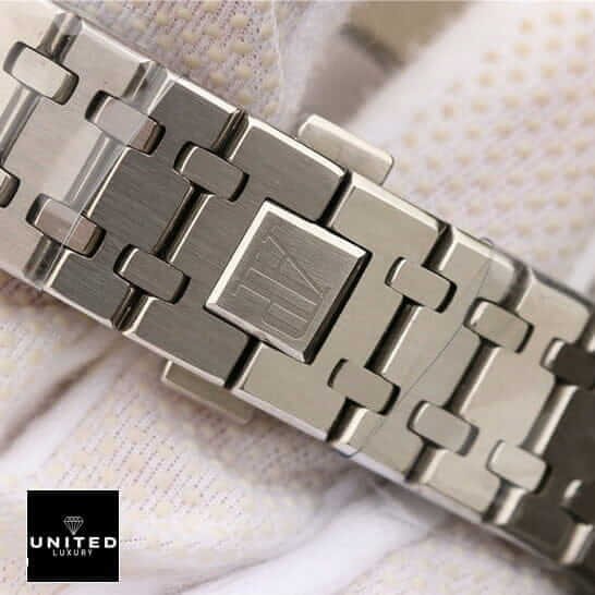 Audemars Piguet Royal Oak Stainless Steel Bracelet Replica on the white glove hand