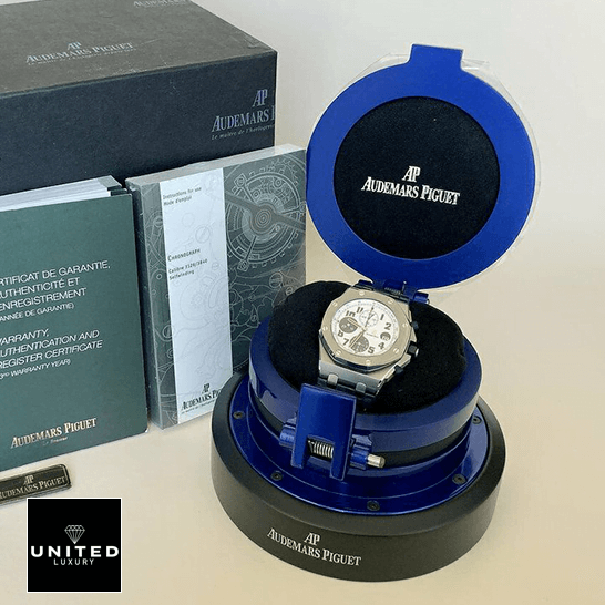 Audemars Piguet Royal Oak Offshore 26208ST.OO.D305CR.01 "Tour Auto" Perfect Clone Edition audemarspiguet royaloakoffshore 26208ST.OO .D305CR.01 replica Audemars Piguet Royal Oak 26208ST.OO_.D305CR.01 White Dial Replica in the box