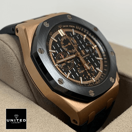 Audemars Piguet Royal Oak Offshore 26208ST.OO.D305CR.01 "Novelty" Authentic Copy 1:1 audemarspiguet royaloakoffshore 26401RO.OO .A002CA.02 replica leftside 1 Audemars Piguet Royal Oak 26401RO Black Bezel Replica side view in the box