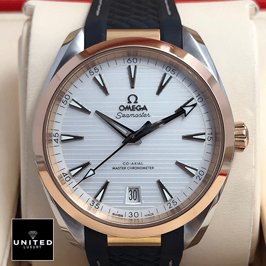 Omega Seamaster 220.22.41.21.02.001 White Dial Co Axıal Replica in the box