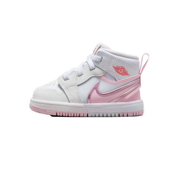 Air Jordan Retro 1 Mid RM Easyon TD "White Fire Red Pink Foam"