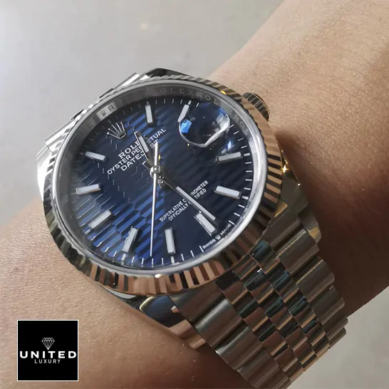 Rolex Datejust 126234 "Blue Dial Jubilee" Luxury Clone Quality rolex 126234 blue motif replica 4 1 rolex-126234-blue-motif-replica-4-1