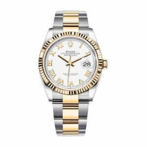 Rolex Datejust 126300 "White Roman Dial" Authentic Copy 1:1