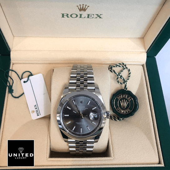 Rolex Datejust 126300 Grey Dial Perfect Clone Edition rolex datejust 126300 0008 replica rolex-datejust-126300-0008-replica-unitedluxury
