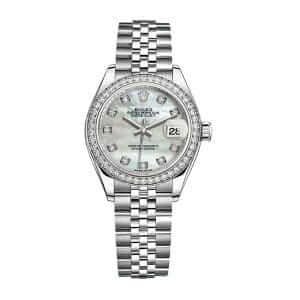 rolex-datejust-28mm-279384rbr-white-gold-automatic-silver-with-diamond-dial-replica