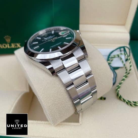 Rolex Day-Date 228206 "Black Diagonal Dial" Premium Copy 1:1 rolex diagonal black replica box left Rolex Day-Date 228206 KW Oyster Replica in the Rolex Box