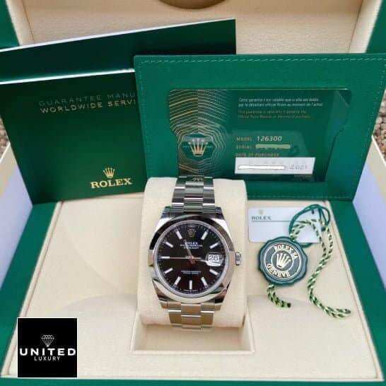 Rolex Day-Date 228206 "Black Diagonal Dial" Premium Copy 1:1 rolex diagonal black replica Rolex Day-Date 228206 KW Replica ın the Rolex Box & Guarantee Card