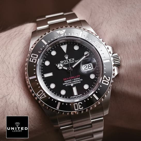 Rolex Sea-Dweller 126600 "Black Dial" Ultra Clone 1:1 rolex sea dweller black replica 6 Rolex Sea-Dweller Black Dial 126603-0001 Oyster Replica