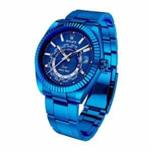 rolex-sky-dweller-world-timer-blue-dlc-stainless-steel-326934-left-replica