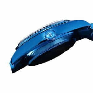 rolex-sky-dweller-world-timer-blue-dlc-stainless-steel-326934-oyster-left-replica