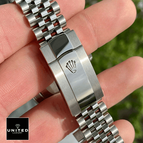 Rolex Datejust 126334 "Steel & White Gold" Perfect Super Clone Rolex Datejust Stainless Steel Jubilee Bracelet Replica rolex logo on the buckle