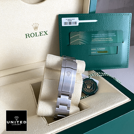 Rolex Oyster Perpetual 126000 "Green Dial" Ultra Clone 1:1 Rolex Oyster Perpetual 126000 Stainless Steel Oyster Bracelet Replica& Guarantee Card in the Green Rolex Box