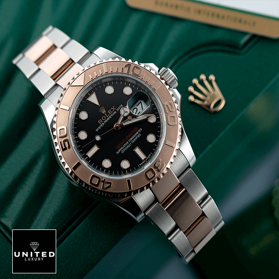 Rolex Yacht-Master 116621-0002 Collector’s Clone 1:1 rolex yacht master 116621 rose gold automatic brown dial replica black unitedluxurynet 1 Rolex Yacht Master 116621 Black Dial Oyster Replica on the rolex box