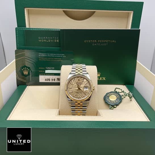 Rolex Datejust 126238 "Yellow Gold" Perfect Duplicate 1:1 unitedluxury rolex datejust yellow gold Rolex Datejust 36 126231-0033 Yellow Gold Dial Replica in the Green Rolex Box