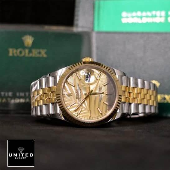 Rolex Datejust 126238 "Yellow Gold" Perfect Duplicate 1:1 unitedluxury rolex datejust yellow gold bracelet Rolex Datejust 36 126231-0033 Two Tone Bracelet Jubilee Replica