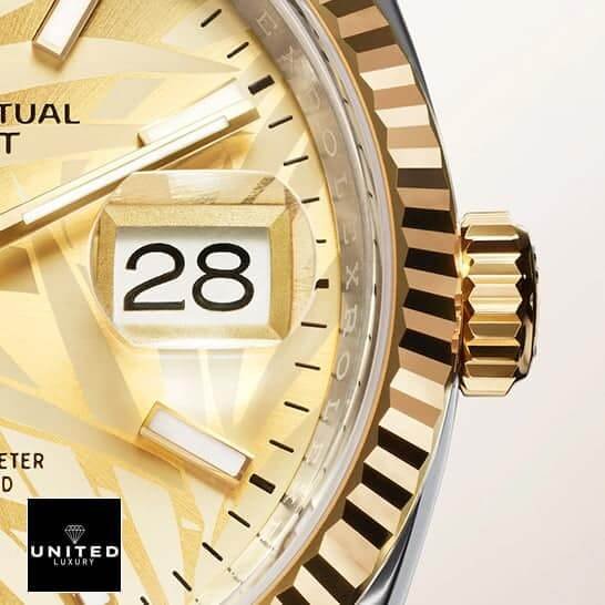 Rolex Datejust 126238 "Yellow Gold" Perfect Duplicate 1:1 unitedluxury rolex datejust yellow gold front Rolex Datejust 36 126231-0033 Yellow Gold Fluted Bezel & Crown Pusher Replica